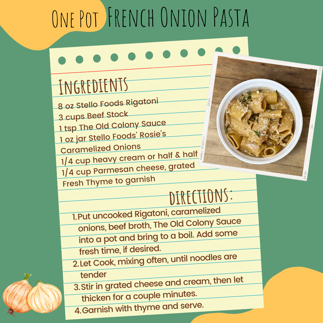 Stello Foods - Rosie's Caramelized Onions 8 oz From Stello Foods