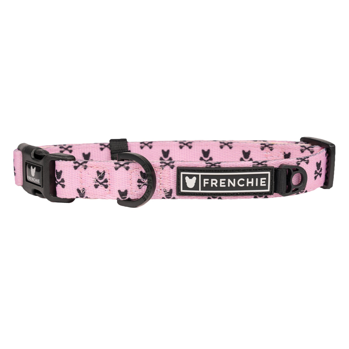 Frenchie Comfort Collar - Pink Bad to the Bone from Frenchie Bulldog