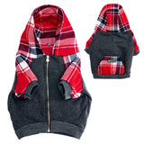 Frenchie Dog Hoodie - Scarlet Plaid from Frenchie Bulldog