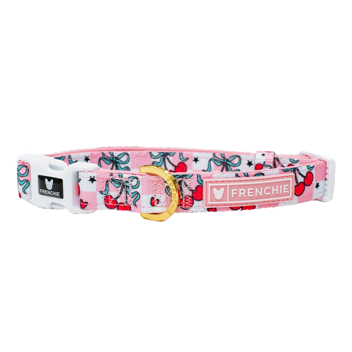 Frenchie Comfort Collar - Cherries Red from Frenchie Bulldog