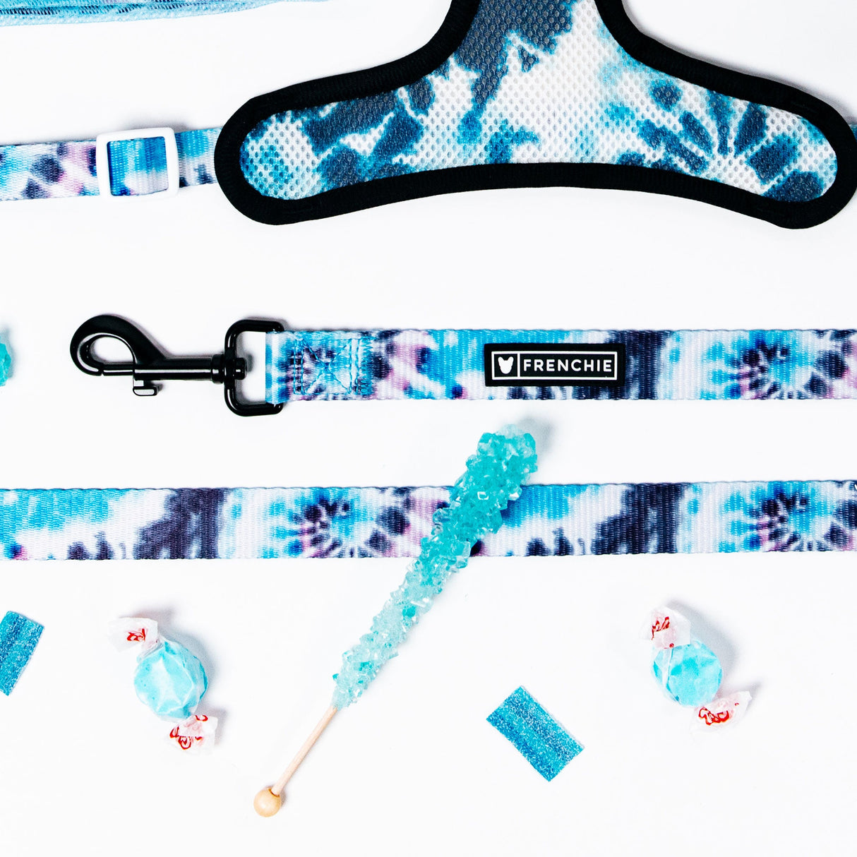 Frenchie Comfort Leash - Trippy Tie Dye from Frenchie Bulldog