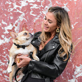 Vegan Leather- Black Croc from Frenchie Bulldog
