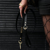 Vegan Leather- Black Croc from Frenchie Bulldog