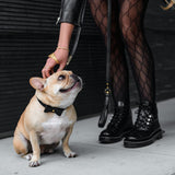 Vegan Leather- Black Croc from Frenchie Bulldog