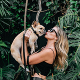 Vegan Leather- Black Croc from Frenchie Bulldog