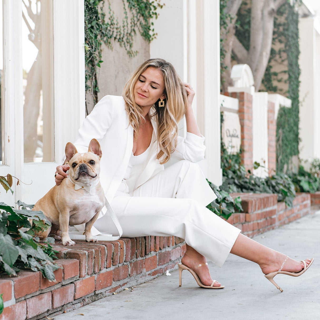 Vegan Leather- White Luxe from Frenchie Bulldog
