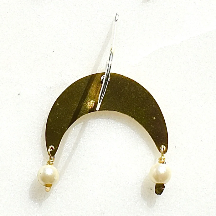 Moon Drop Earrings From Abroad Modern