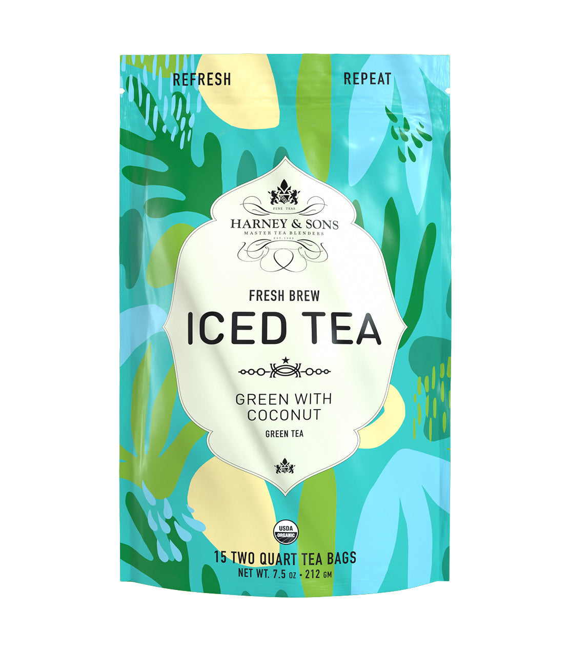 Organic Green with Coconut Fresh Brew Iced Tea from Harney & Sons Fine Teas