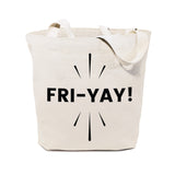 Friyay Weekend Cotton Canvas Tote Bag from The Cotton & Canvas Co.