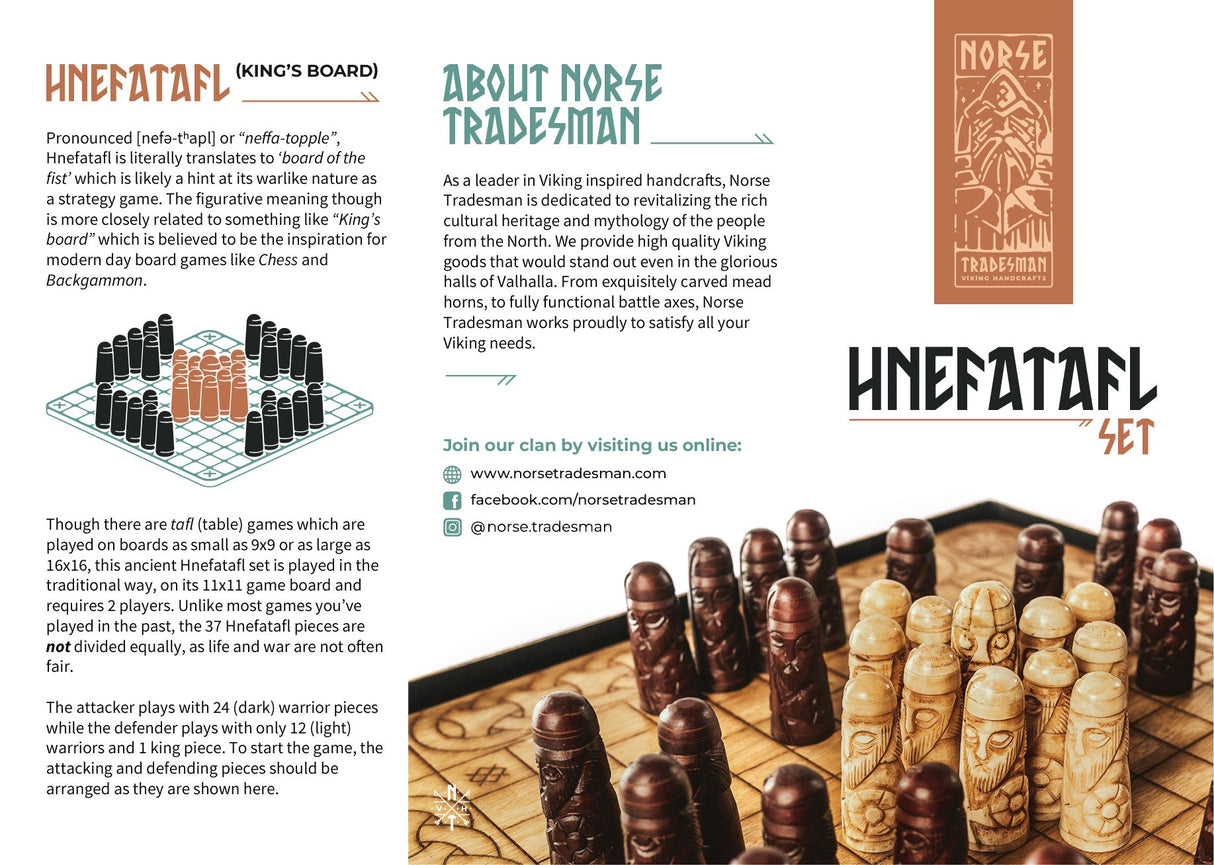 Hnefatafl Set - King's Board from Norse Tradesman