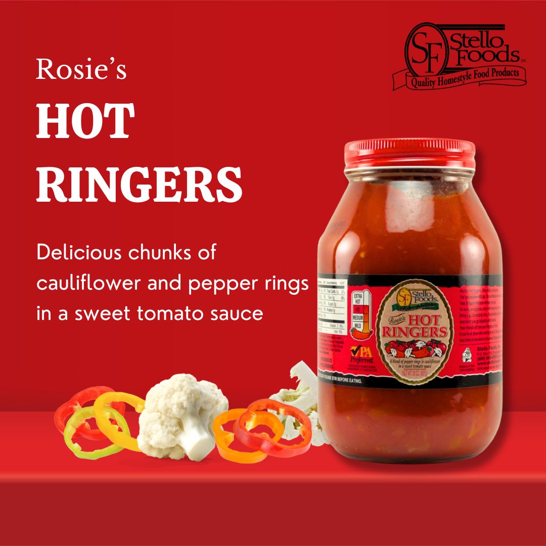 Stello Foods - Rosie's Hot Ringers 32 oz from Stello Foods