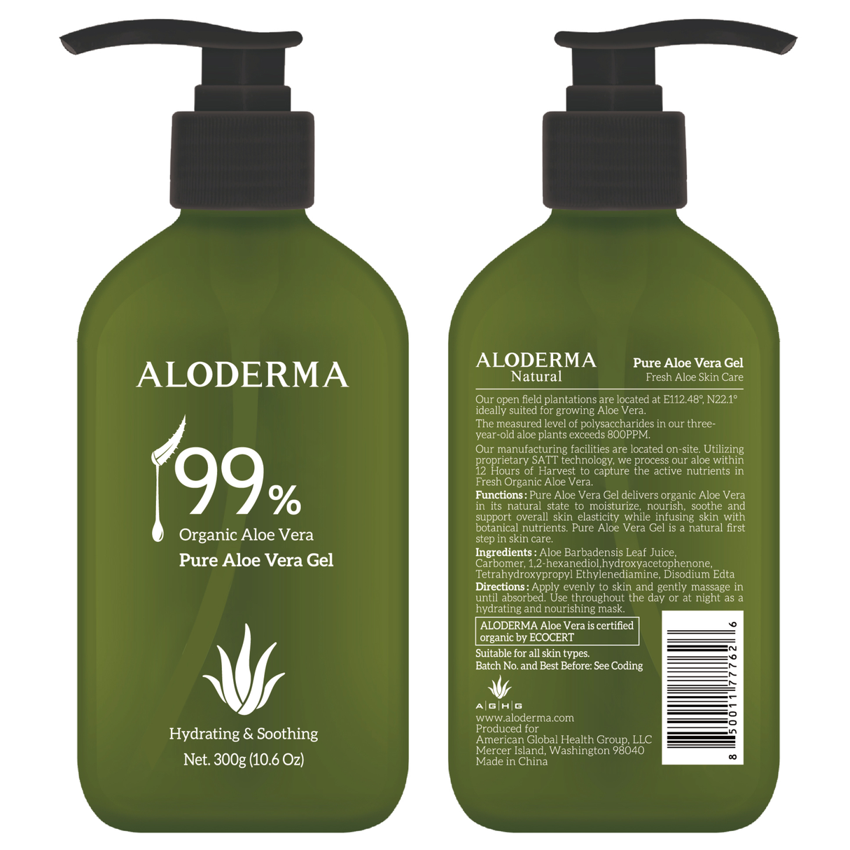 Pure Aloe Vera Gel from ALODERMA