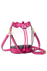 Clear Crossbody Stadium Bucket Bag from Madeline Love