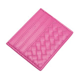 Faux Leather Basket Weave Card Holder Wallet  from Madeline Love