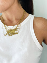 Gemini Zodiac Nameplate Necklace from CELESTE SOL Jewelry