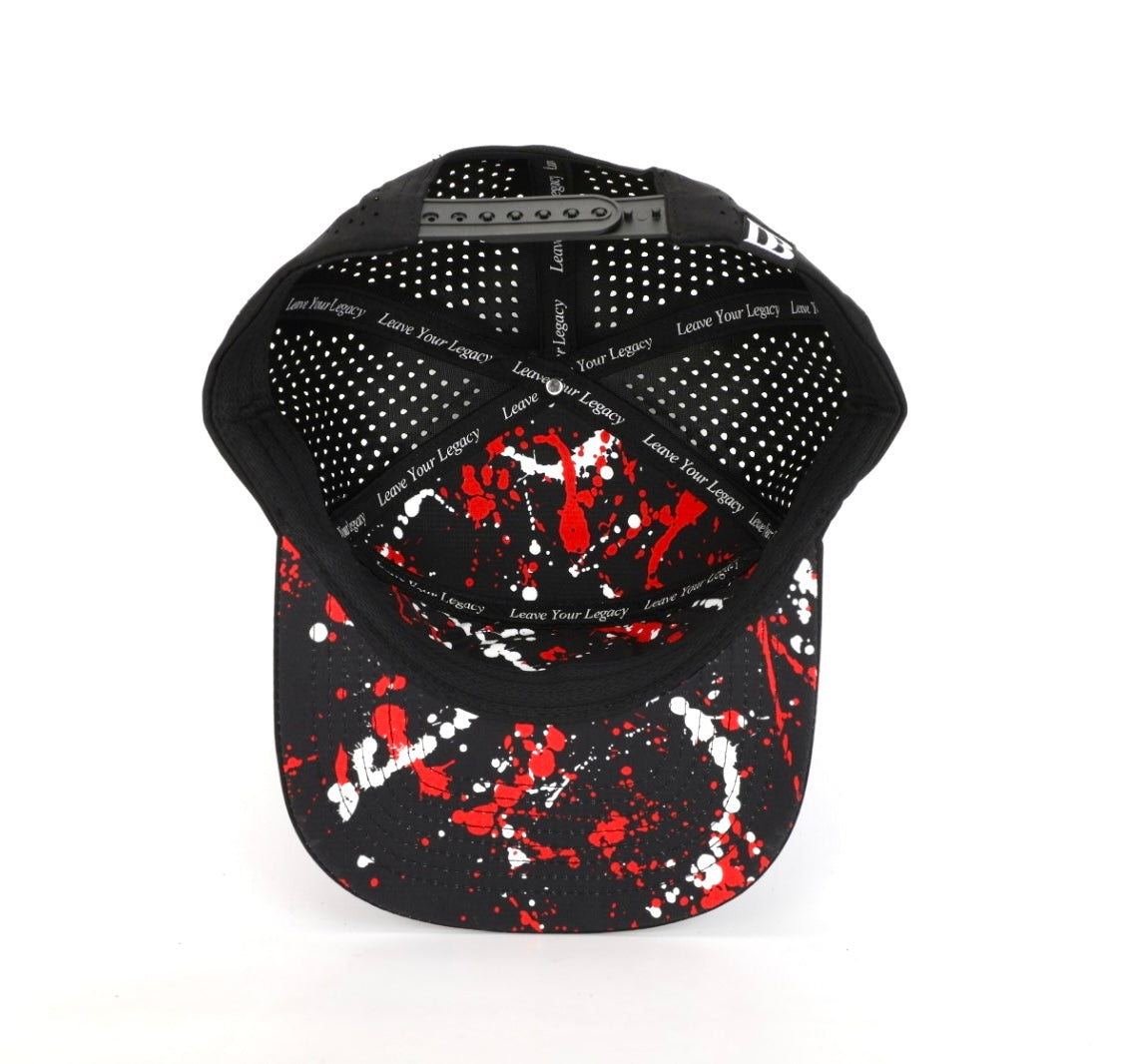 Premium Active 6-Panel Logo Hat (Black Splatter) from DadBod Apparel