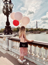 Bag-all Two Tone Tote Bag Paris, Pink/Black From Bag-all