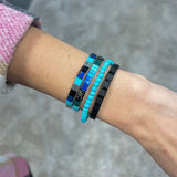 CASPAIN - 4 Tila Bead Bracelet Stack from Mack & Rex