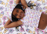 SWEET SUMMER DREAM SMOCKED TANKINI TWO PIECE SWIM SUIT from DREAM BIG LITTLE CO
