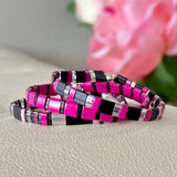 BAD GIRL - 3 Tila Bead Bracelet Stack from Mack & Rex