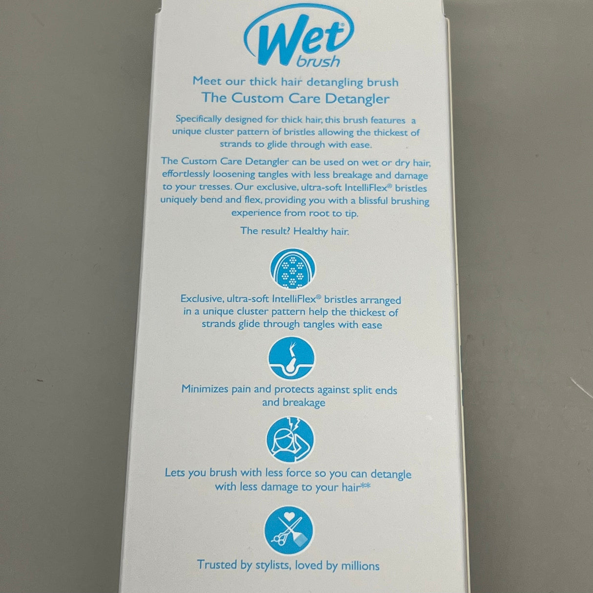 WET BRUSH (2 PACK) Custom Care Detangler Brush-Thick Hair Teal GYSPB830CCTH from PayWut