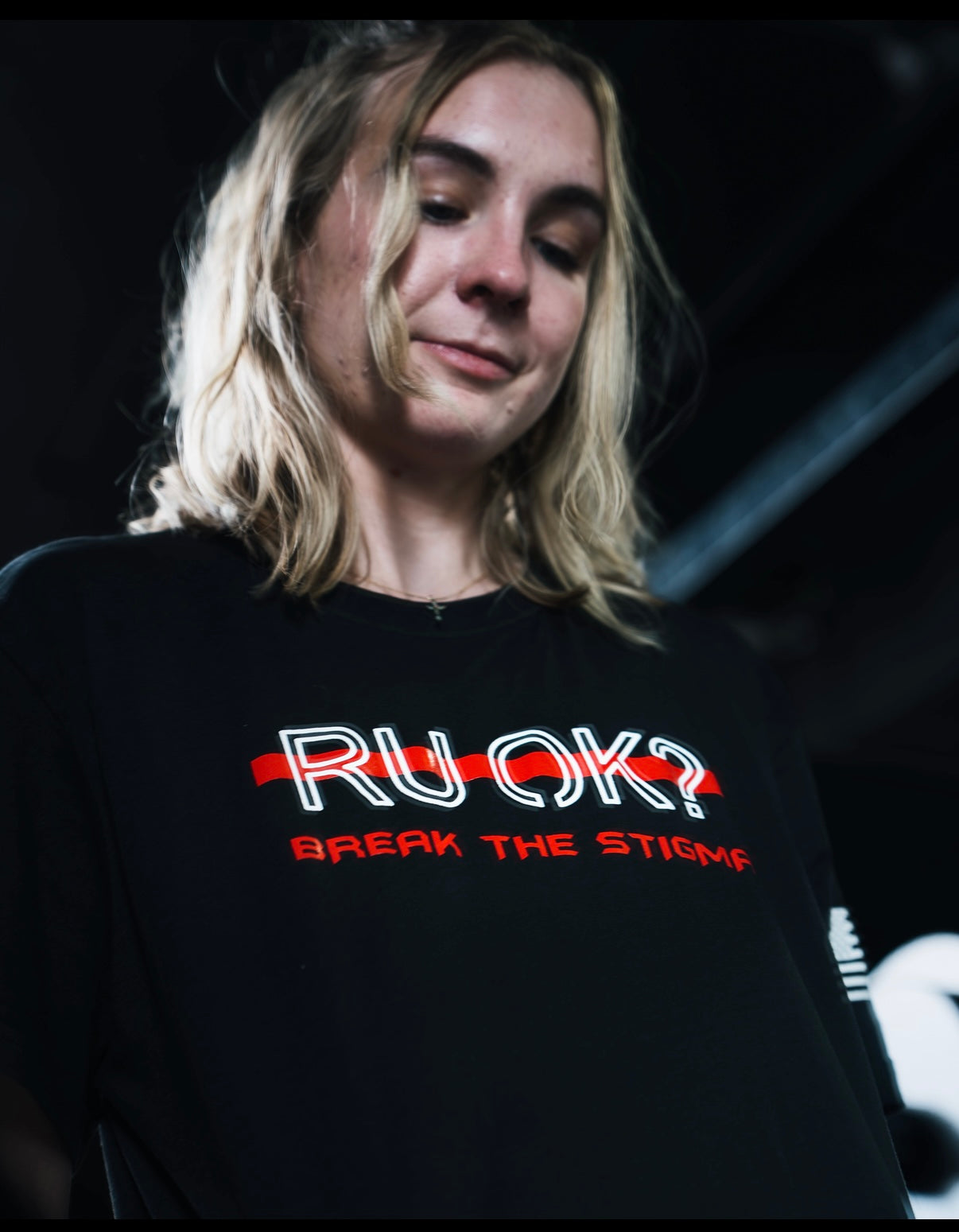 Stigma-Breaking Unisex Tee- Red Line from DeemedFit