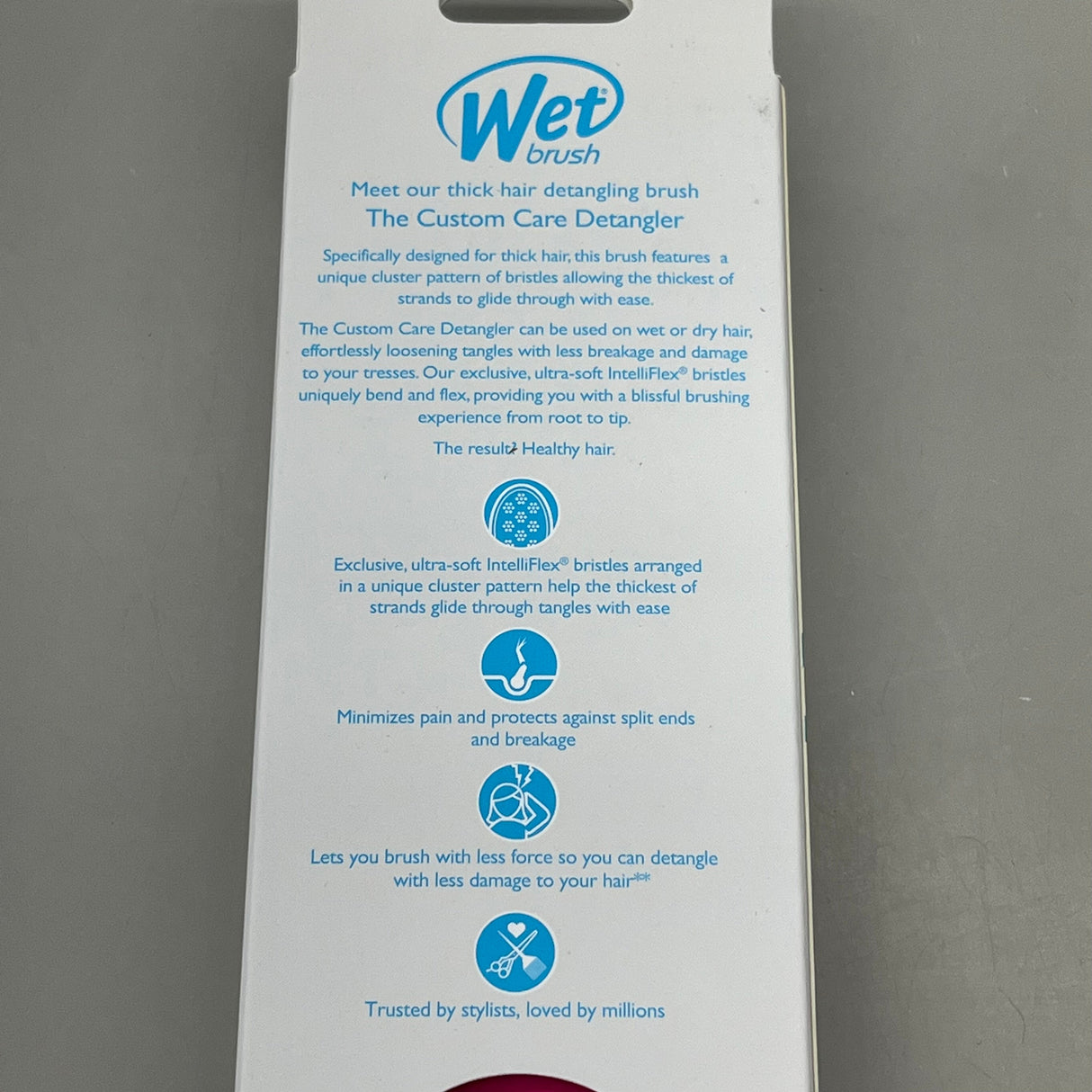 WET BRUSH (2 PACK) Custom Care Detangler Brush-Thick Hair Teal GYSPB830CCTH from PayWut
