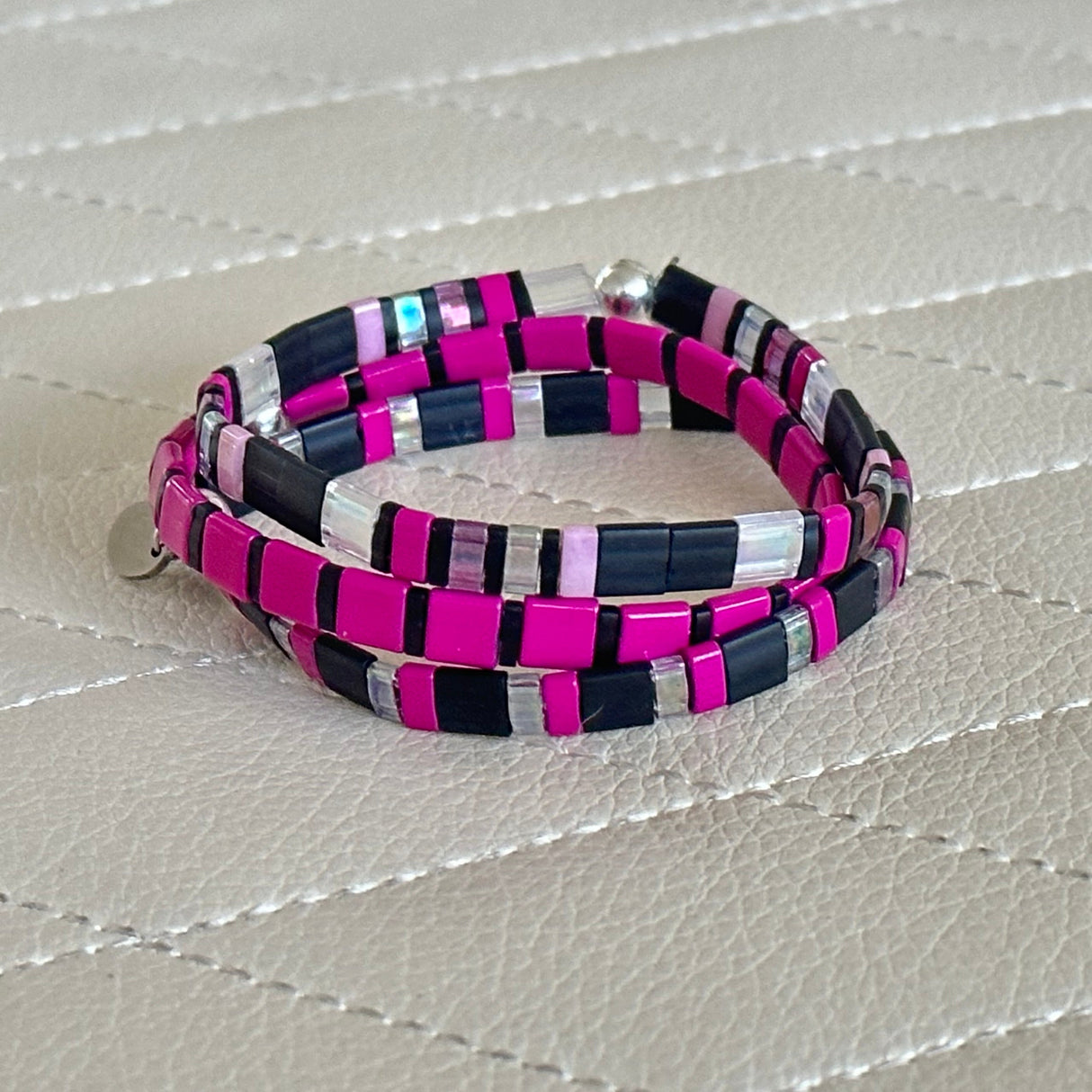 BAD GIRL - 3 Tila Bead Bracelet Stack from Mack & Rex