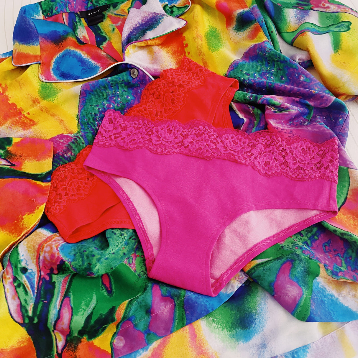 Cotton Lace Hipster 2 Pack Underwear from The Bra Lab
