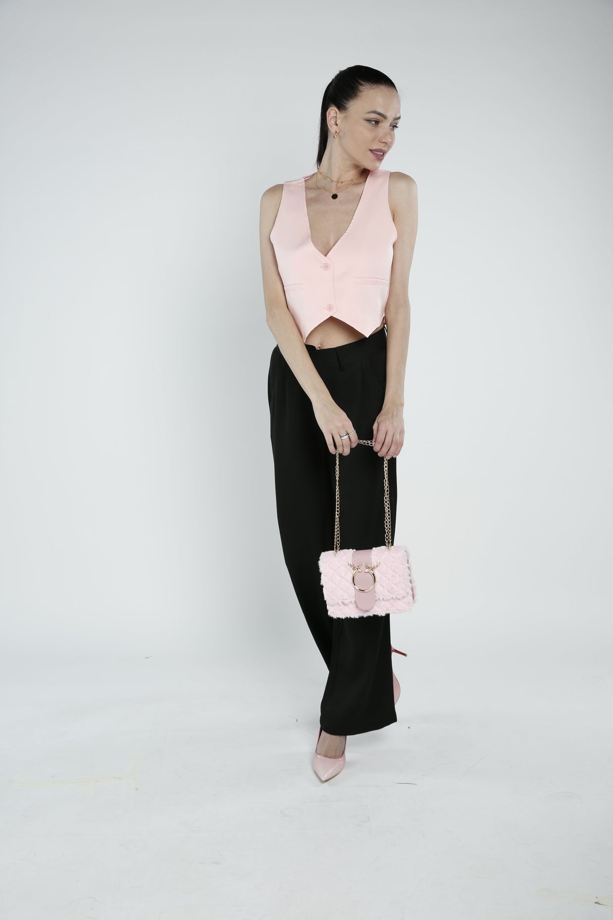 Furry Mini Sling Bag from London Rag International