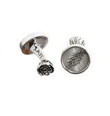 Lightning Bolt Sterling Silver Cufflink from Cynthia Gale New York