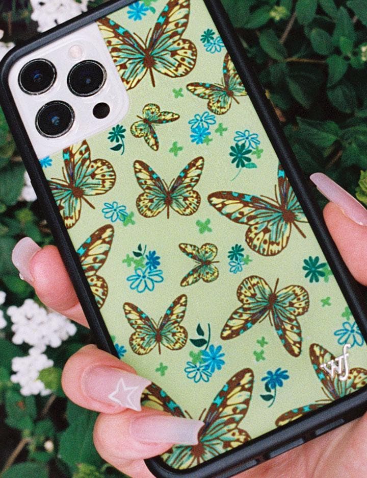 Sage Butterfly iPhone Case from Wildflower Cases