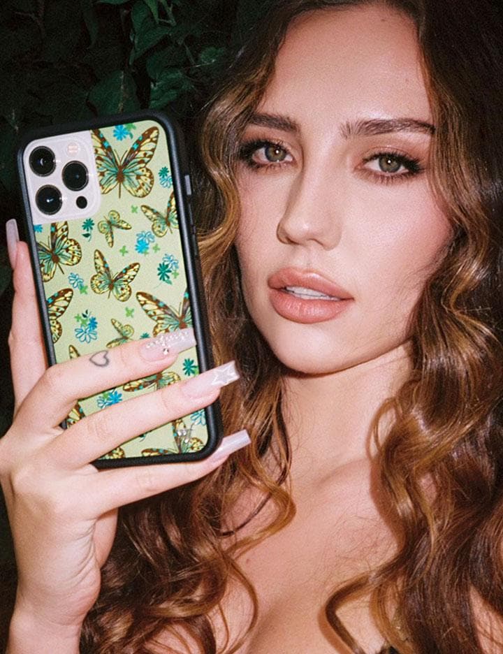 Sage Butterfly iPhone Case from Wildflower Cases