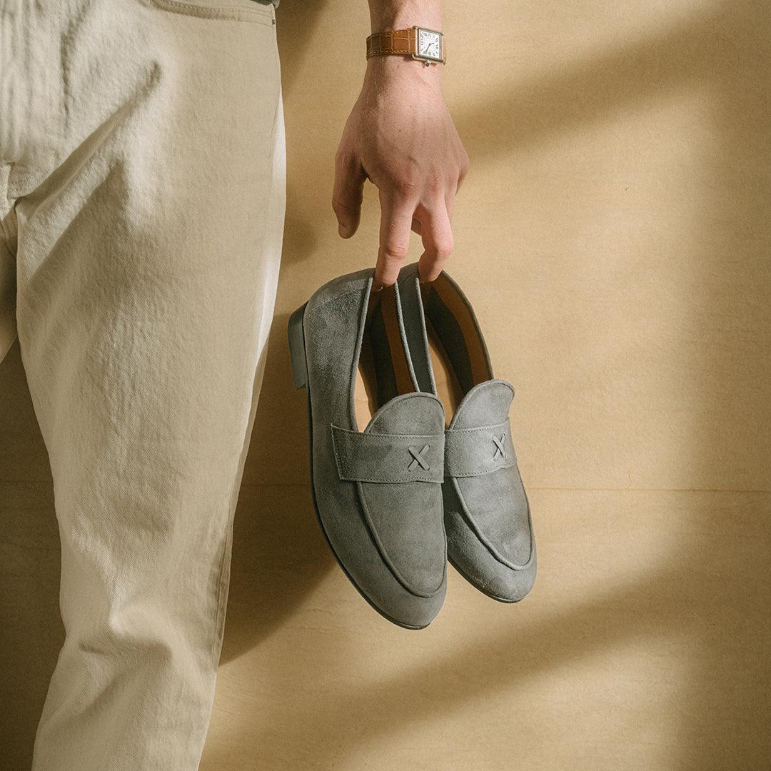 Men's Grigio Suede Centesimo from Del Toro Shoes