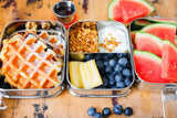 STAINLESS STEEL LUNCH BOX, 3 TIER Leak Proof, 3 COMPARTMENTS, 75 OZ from ecozoi