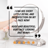 Glamour LED Lighted Makeup Mirror with Magnification from Zadro
