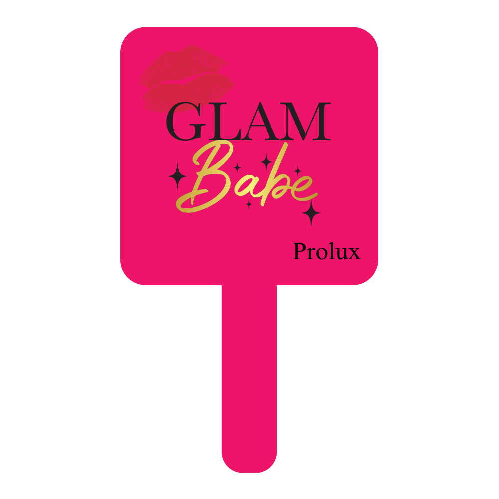 Glam Babe Hand Held Mirror From Prolux Cosmetics