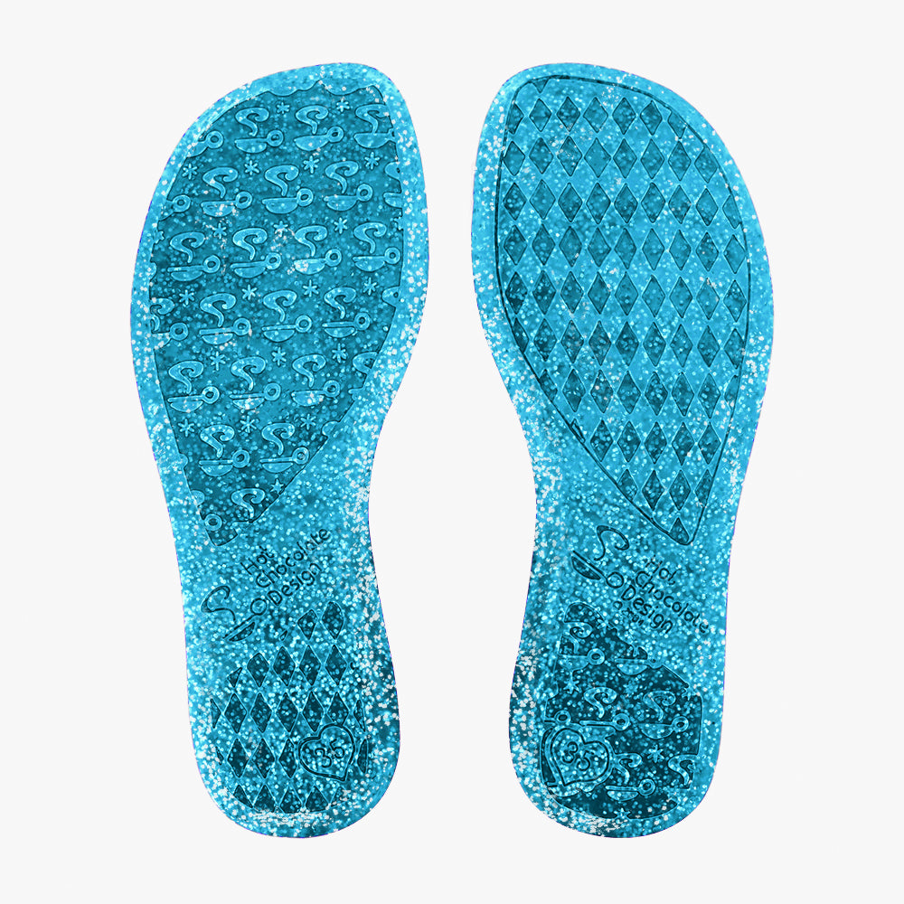 Chocolaticas® Glitter Ice Women's Mary Jane Flat from Hot Chocolate Design