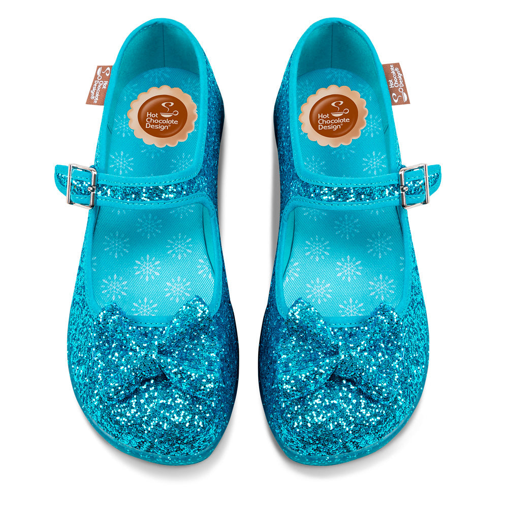 Chocolaticas® Glitter Ice Women's Mary Jane Flat from Hot Chocolate Design