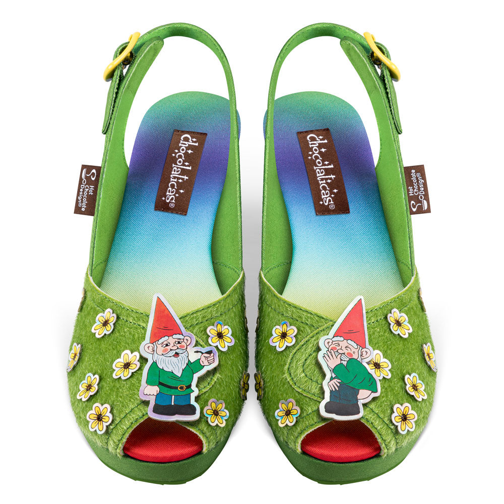 Chocolaticas® Naughty Gnome Women's Sandal from Hot Chocolate Design