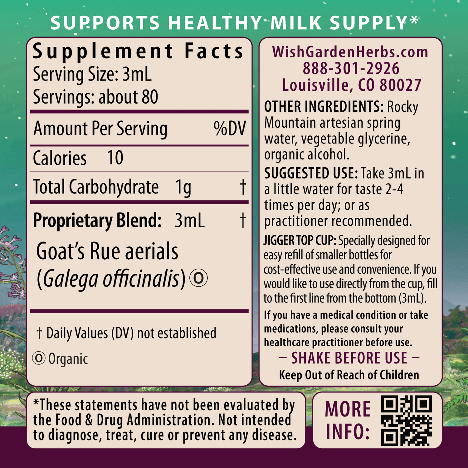 Goat's Rue Lactation Aid From WishGarden Herbs