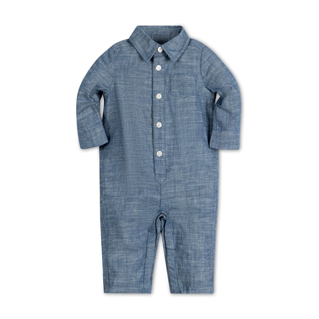 Long Sleeve Button Front Romper from Hope & Henry