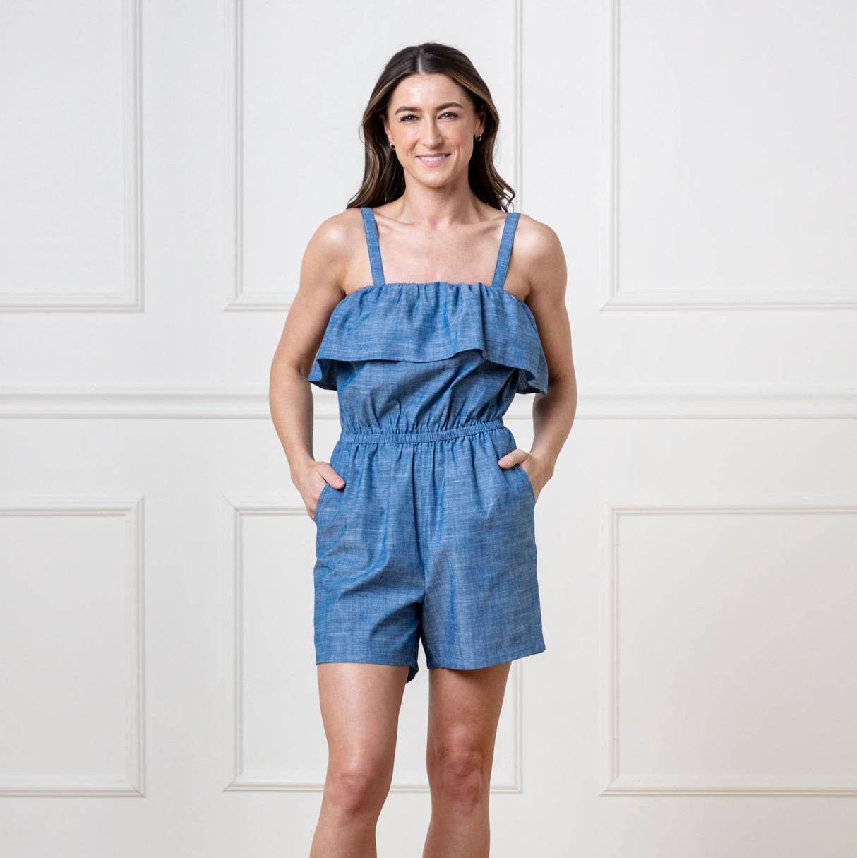 Organic Ruffle Top Romper from Hope & Henry