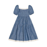 Crochet Trim Organic Chambray Dress - Baby from Hope & Henry