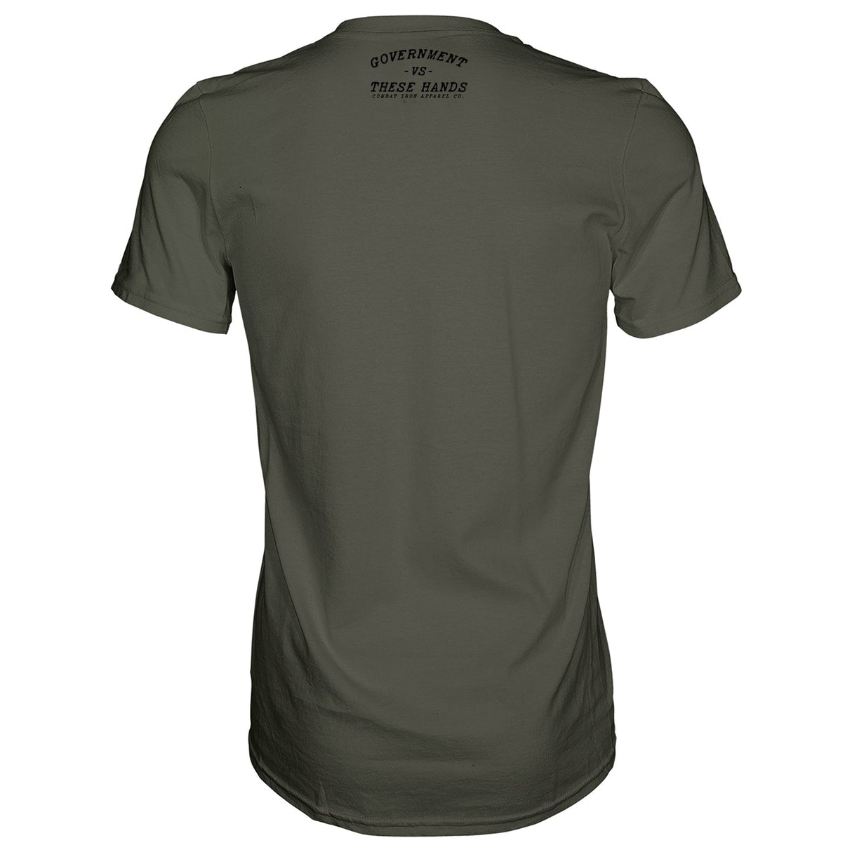 Government -vs- These Hands Men's T-Shirt From Combat Iron Apparel