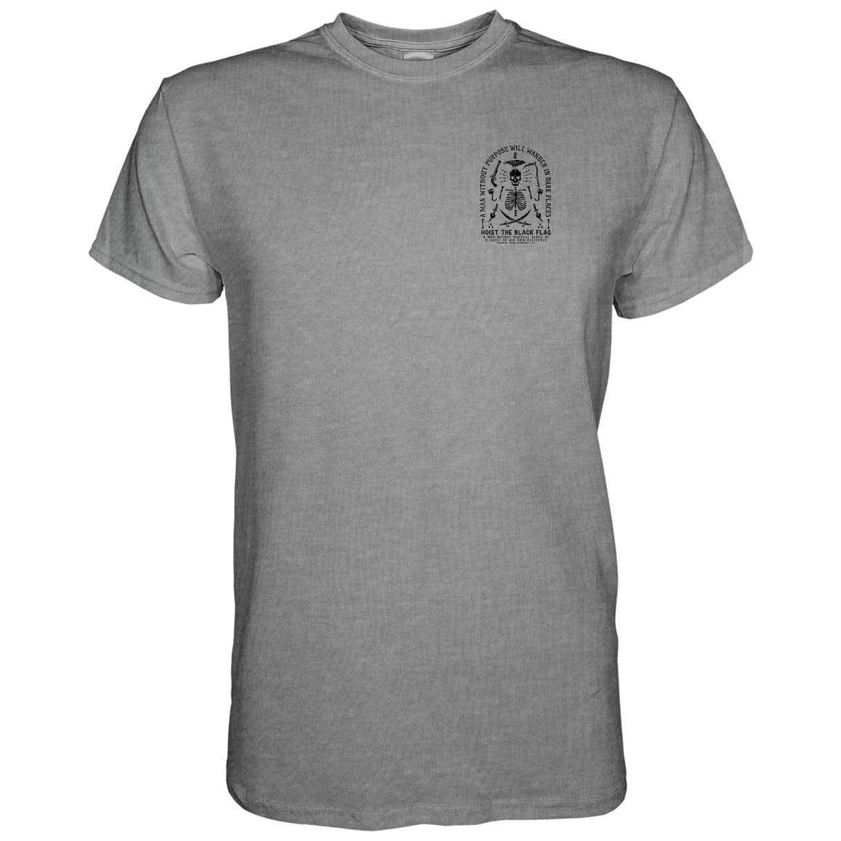 Hoist the Black Flag Skull & Bones Men's T-Shirt From Combat Iron Apparel