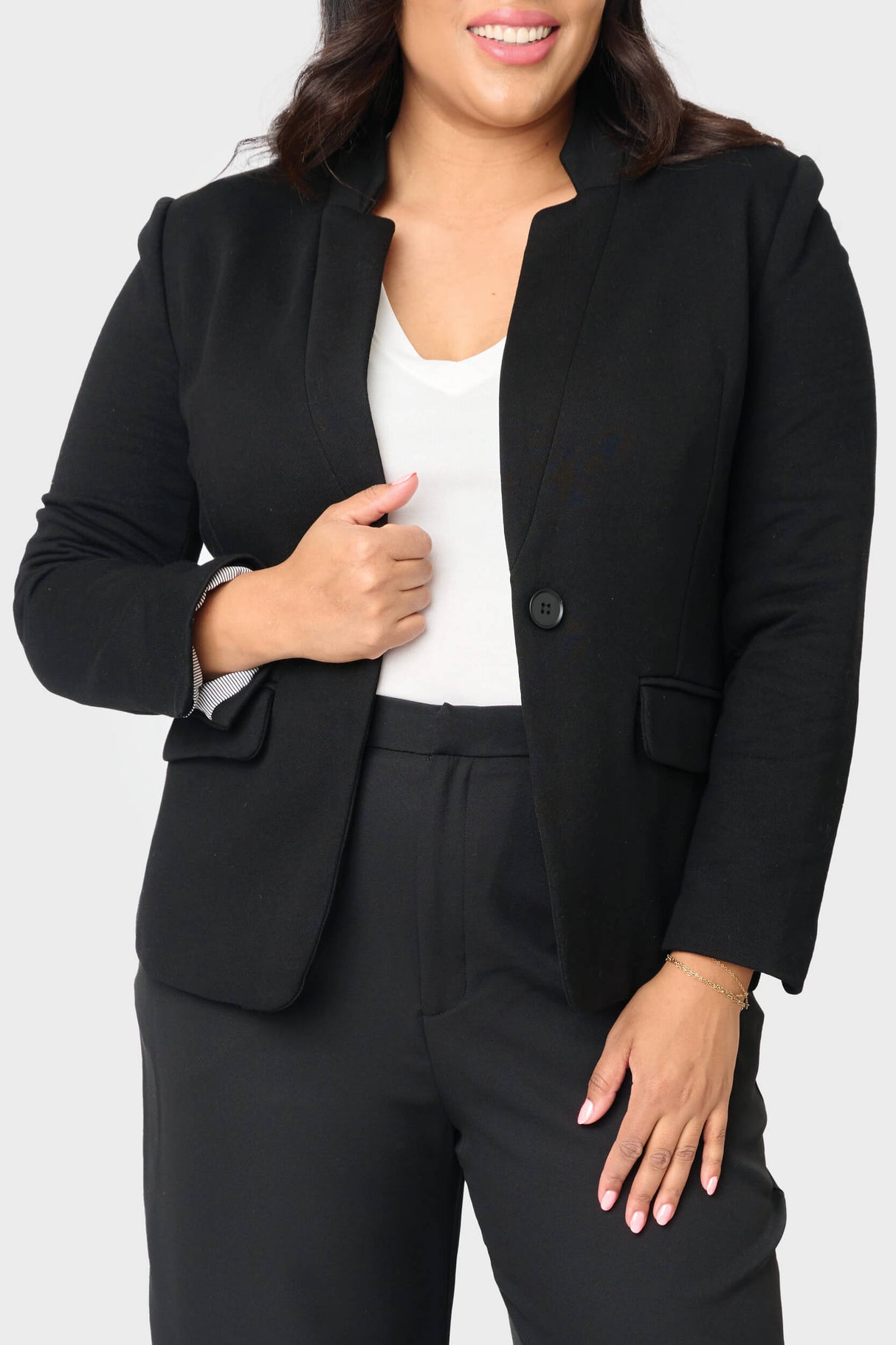 Notch Collar Blazer from Gibsonlook