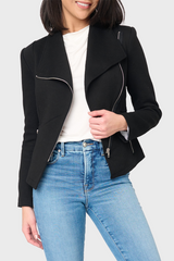 Stretch Knit Moto Jacket from Gibsonlook