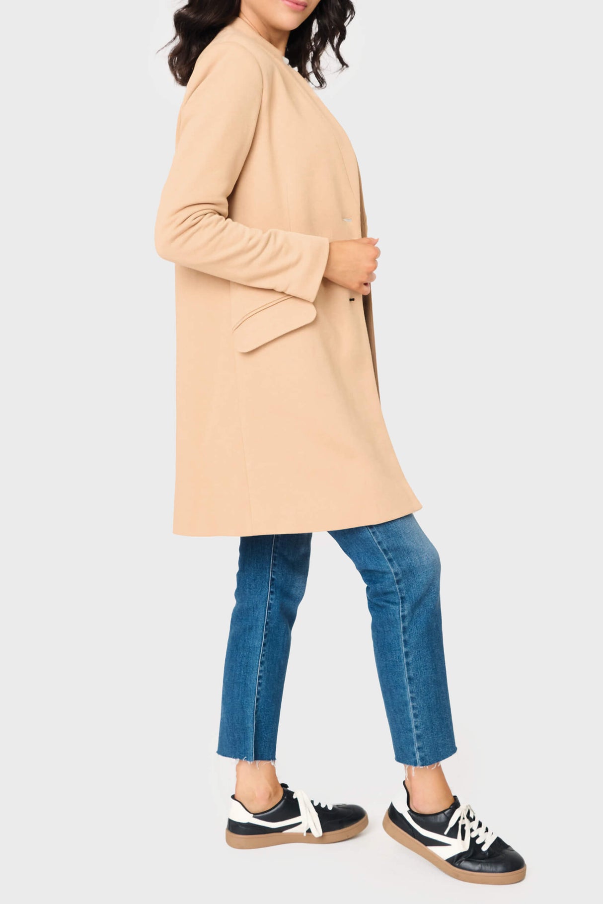 Notch Collar Knit Topper Jacket from Gibsonlook
