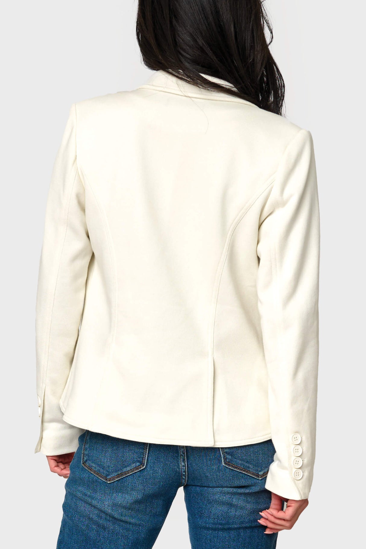 Notch Lapel Stretch Knit Blazer from Gibsonlook